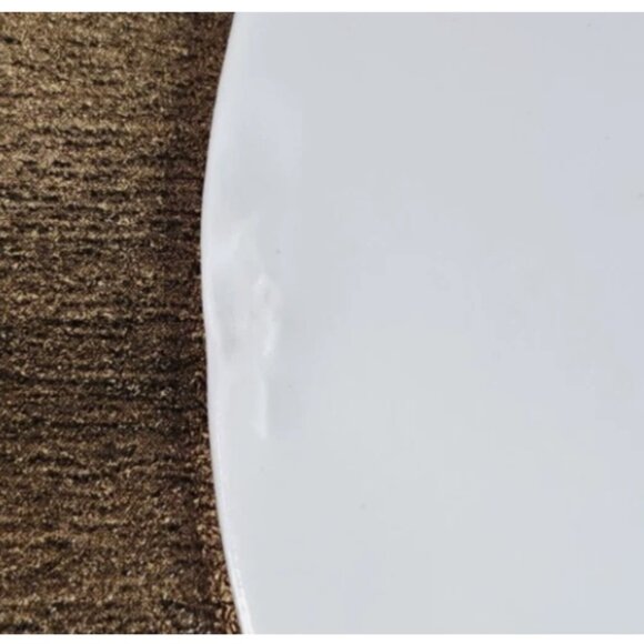 D - Dresden Porcelain Saucers Plates Iridescent w/Rose‎ and Gold Trim Set of 2 - Picture 8 of 9